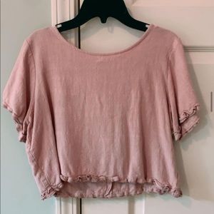 Pink crop top!